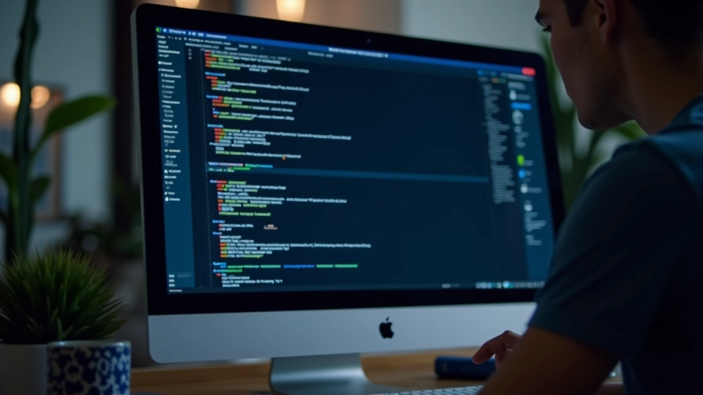 Computer screen showing Python code and data analysis dashboard