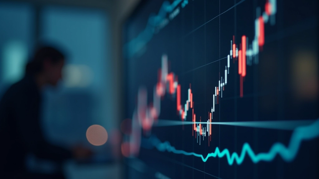 Linear regression visualization showing trend line through data points