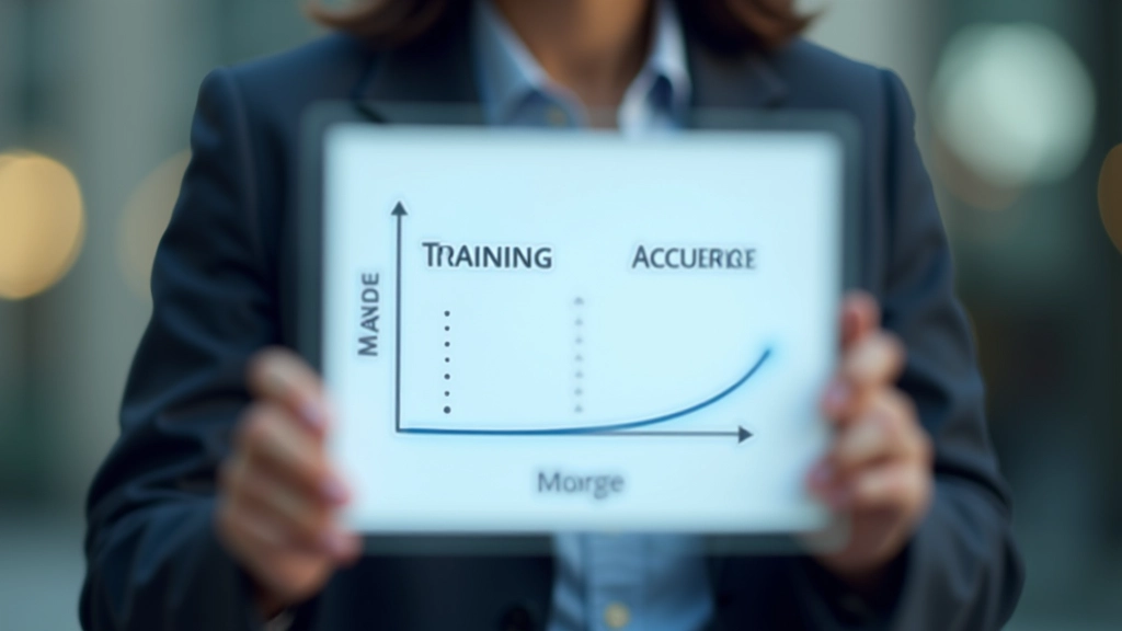 Model performance comparison chart showing training accuracy versus test accuracy